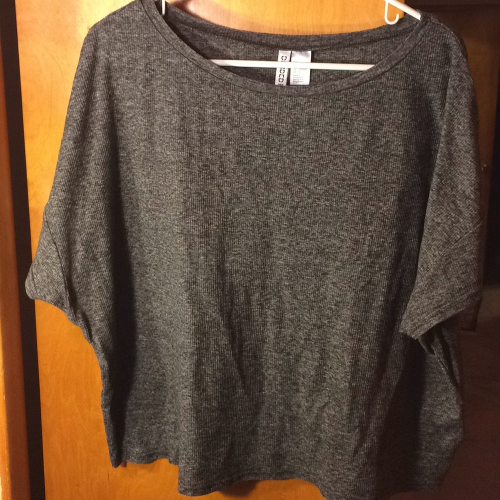 Gray Crop Top